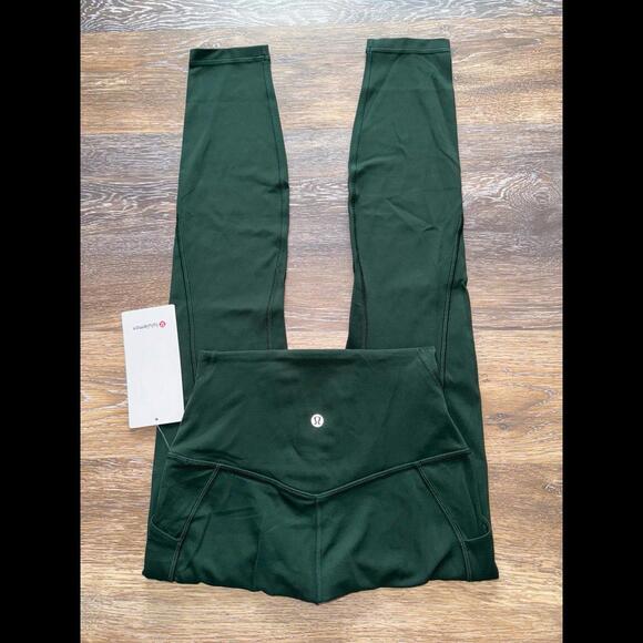 lululemon athletica Pants - Lululemon Align With Pockets High Rise 25” Legacy Green Size 4 NWT